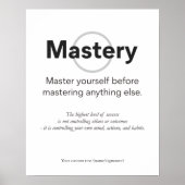 Affiche de discipline de soi Maîtrisez-vous d'abor (Devant)