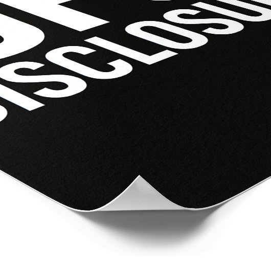 Affiche de divulgation de l'OVNI (Coin)