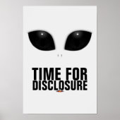 Affiche de divulgation des yeux des Aliens gris (Devant)