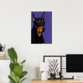 Affiche de Doberman (Bureau à domicile)