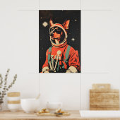Affiche de Doberman Pinscher astronaute, Doberman (Cuisine)
