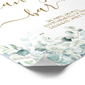 Affiche de douche de bonbons de barre de feuilles  (Coin)