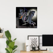 affiche de dragon (Bureau à domicile)