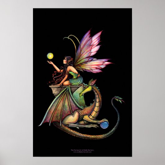 Affiche de dragon de conte de fées gothique Orbes (Devant)