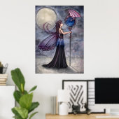 Affiche de dragon féerique gothique par Molly Harr (Bureau à domicile)