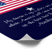 Affiche de drapeau de citation d'Abraham Lincoln d (Coin)