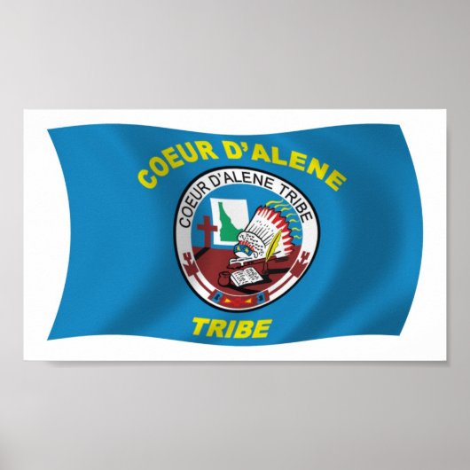 Affiche de drapeau de Coeur d'Alene (Devant)