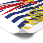 Affiche de drapeau de Colombie-Britannique (Coin)