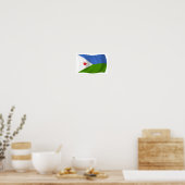 Affiche de drapeau de Djibouti (Cuisine)