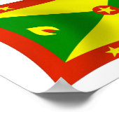 Affiche de drapeau de Grenade (Coin)