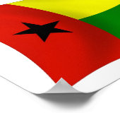 Affiche de drapeau de Guinée-Bissau (Coin)