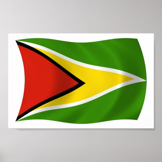 Affiche de drapeau de Guyana (Devant)