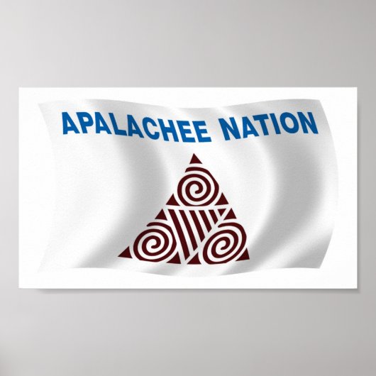 Affiche de drapeau de la nation Apalachee (Devant)