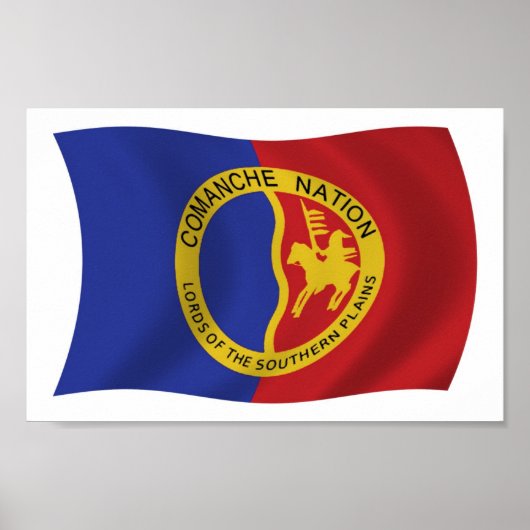 Affiche de drapeau de la Nation Comanche (Devant)