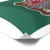 Affiche de drapeau de la tribu Abenaki (Coin)