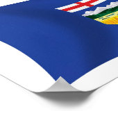 Affiche de drapeau de l'Alberta (Coin)