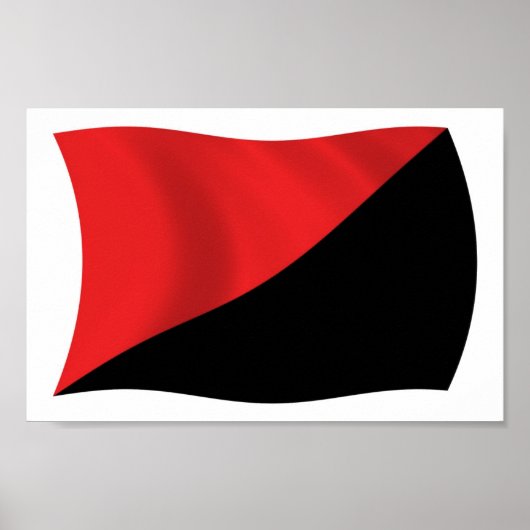 Affiche de drapeau de l'anarcho-syndicalisme (Devant)