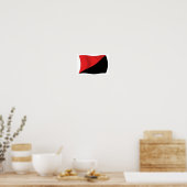 Affiche de drapeau de l'anarcho-syndicalisme (Cuisine)