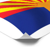 Affiche de drapeau de l'Arizona (Coin)