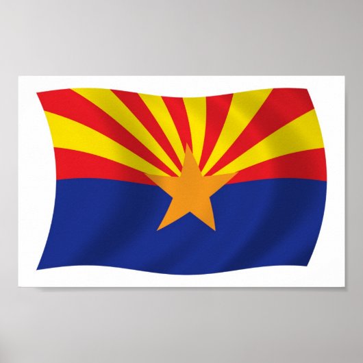 Affiche de drapeau de l'Arizona (Devant)