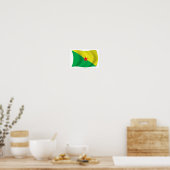 Affiche de drapeau de libération de la Guyane fran (Cuisine)