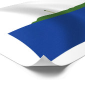 Affiche de drapeau de l'île de Navassa (Coin)