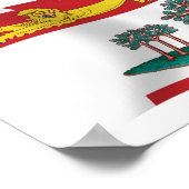 Affiche de drapeau de l'Île-du-Prince-Édouard (Coin)