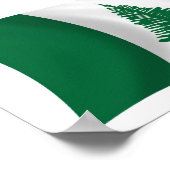 Affiche de drapeau de l'île Norfolk (Coin)