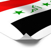 Affiche de drapeau de l'Irak (Coin)