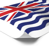 Affiche de drapeau de l'océan Indien britannique (Coin)