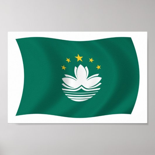 Affiche de drapeau de Macao (Devant)
