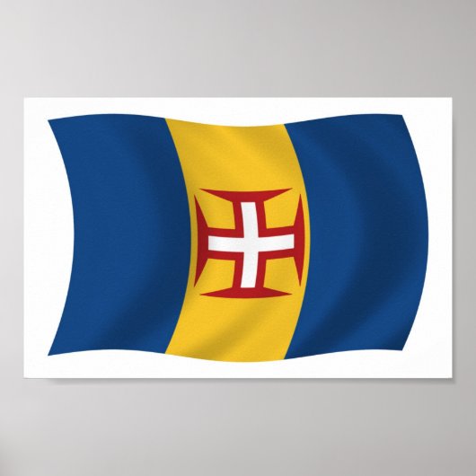Affiche de drapeau de Madère (Devant)