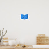 Affiche de drapeau de Micronésie (Cuisine)