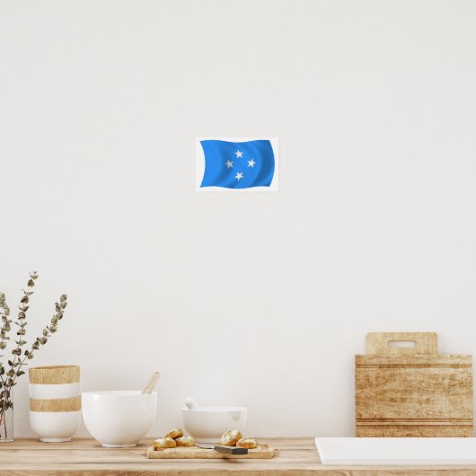 Affiche de drapeau de Micronésie (Cuisine)