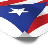 Affiche de drapeau de Porto Rico (Coin)