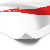 Affiche de drapeau de Rapa Nui (Coin)