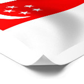 Affiche de drapeau de Singapour (Coin)