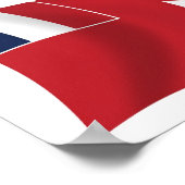 Affiche de drapeau de Wallis-et-Futuna (Coin)