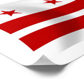 Affiche de drapeau de Washington D.C. (Coin)