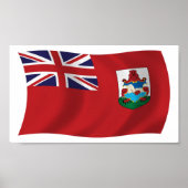 Affiche de drapeau des Bermudes (Devant)