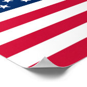 Affiche de drapeau des États-Unis d'Amérique (Coin)