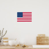 Affiche de drapeau des États-Unis d'Amérique (Cuisine)