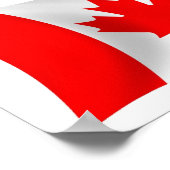 Affiche de drapeau du Canada (Coin)