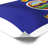 Affiche de drapeau du Kansas (Coin)