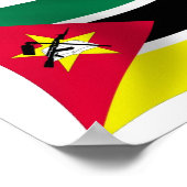 Affiche de drapeau du Mozambique (Coin)