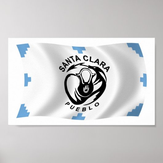 Affiche de drapeau du pueblo de Santa Clara (Devant)