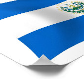Affiche de drapeau du Salvador (Coin)