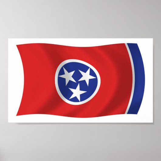 Affiche de drapeau du Tennessee (Devant)