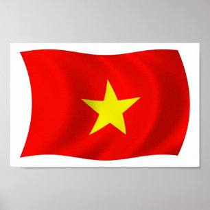Affiche de drapeau du Vietnam