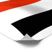 Affiche de drapeau du Yémen (Coin)